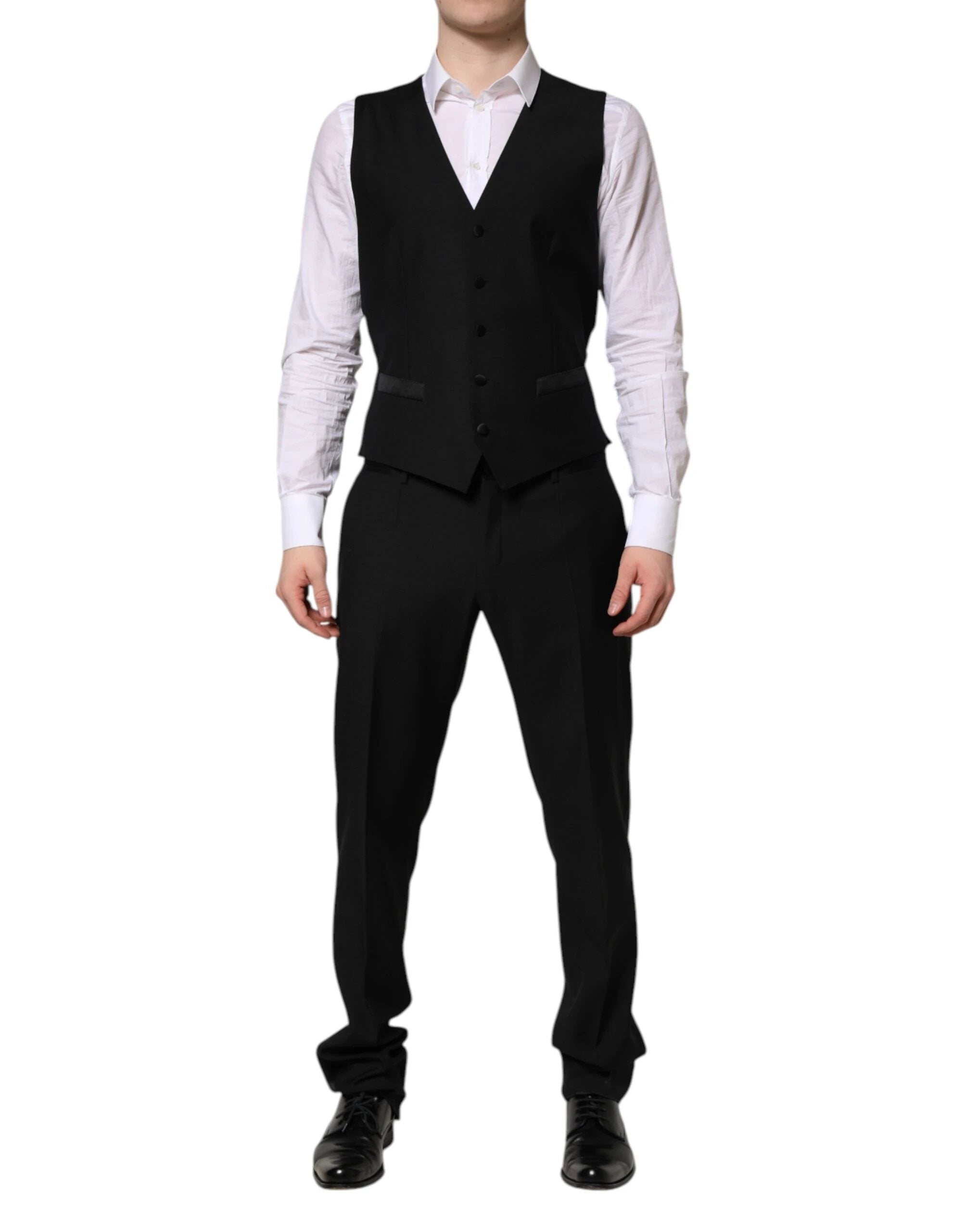 Dolce & Gabbana Black MARTINI Crystal Embellished 3 Pc Suit