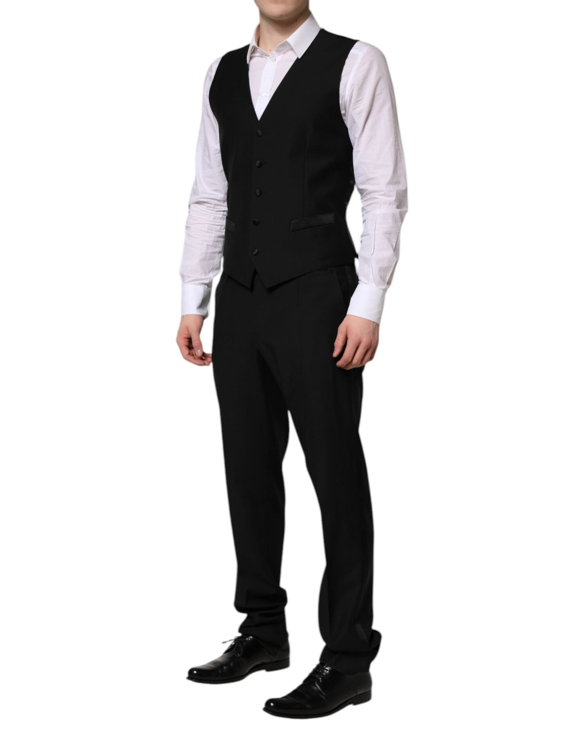 Dolce & Gabbana Black MARTINI Crystal Embellished 3 Pc Suit