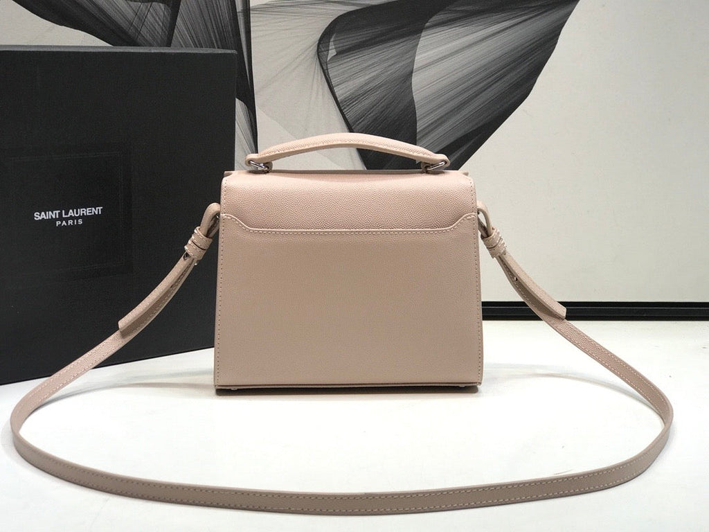 YSSL Cassandra Medium Top Handle Bag Beige For Women 9in/24.5cm YSL Â 