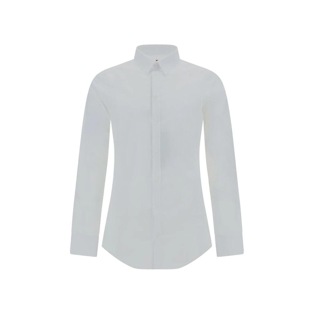 Dolce & Gabbana White Elastane Dress Shirt