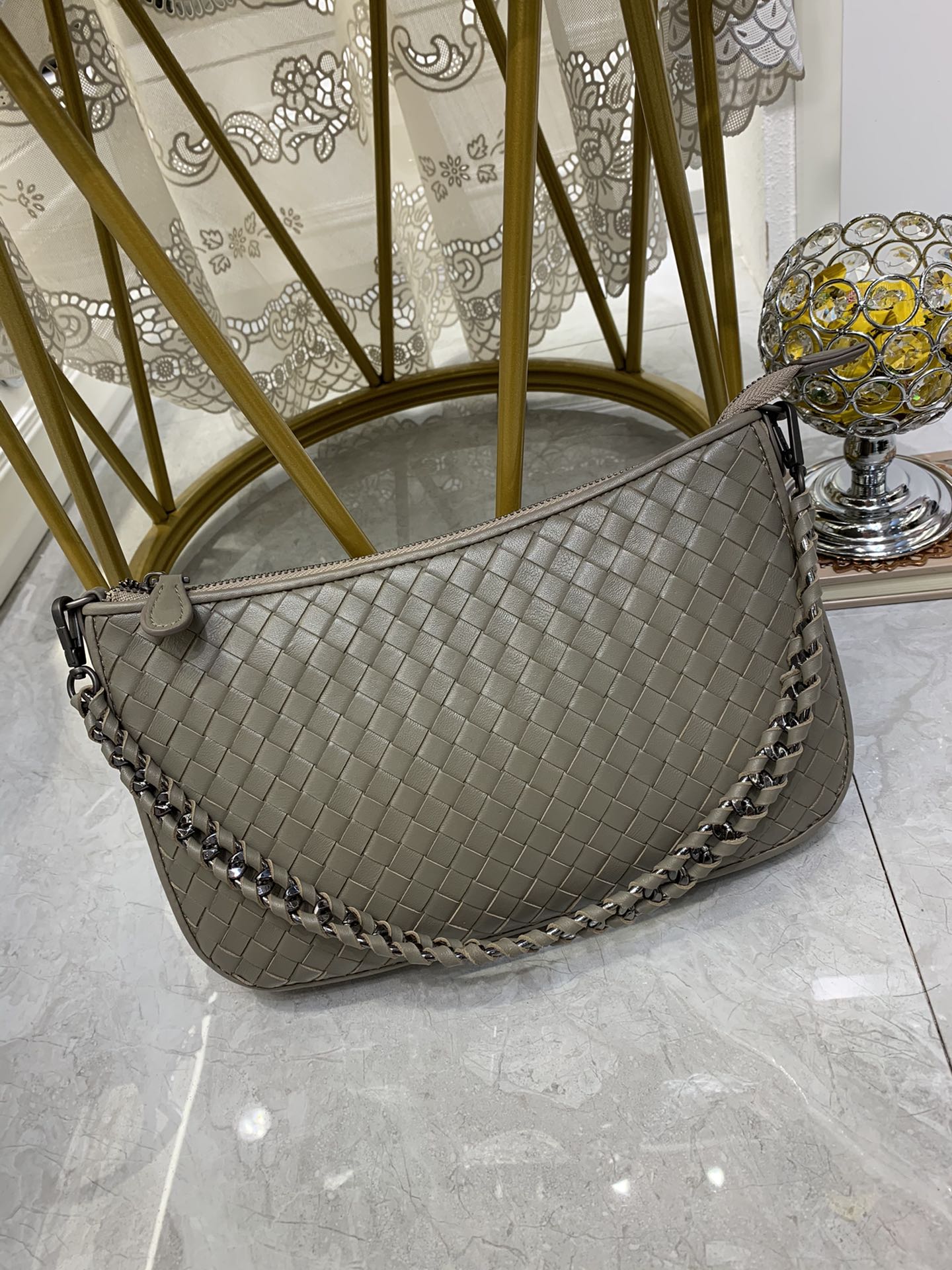 Crossbody Bag Brown, For Women, Bags 9.4in/24cm