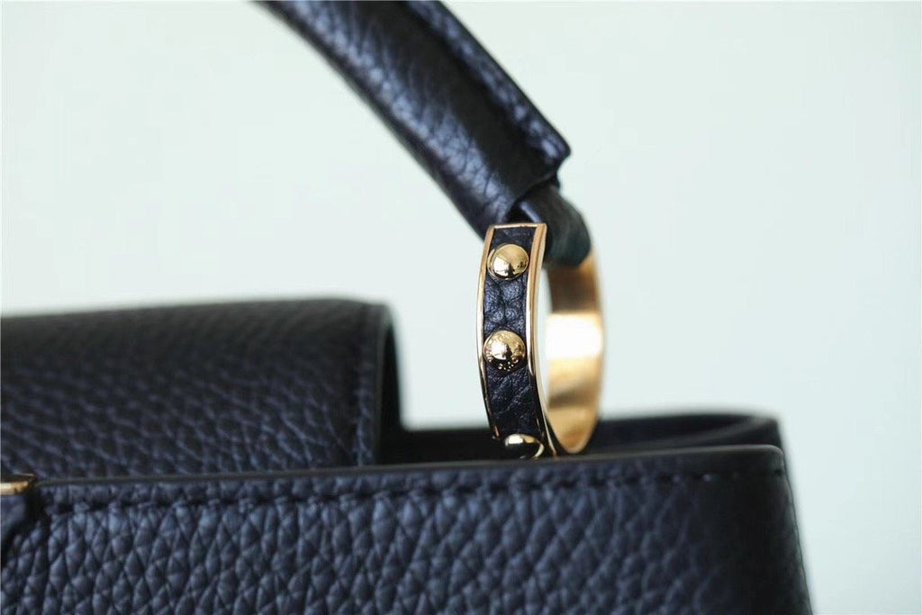 Louis Vuitton Capucines Mini Taurillon Black For Women,  Shoulder And Crossbody Bags 21cm/8.3in Louis Vuitton