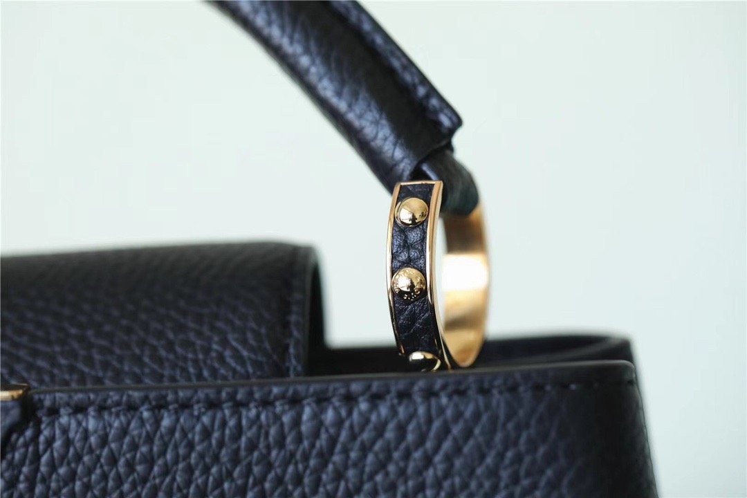 Louis Vuitton Capucines Mini Taurillon Black For Women,  Shoulder And Crossbody Bags 21cm/8.3in Louis Vuitton