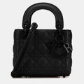 Mini Ultra Matte Calfskin Cannage Lady Dior