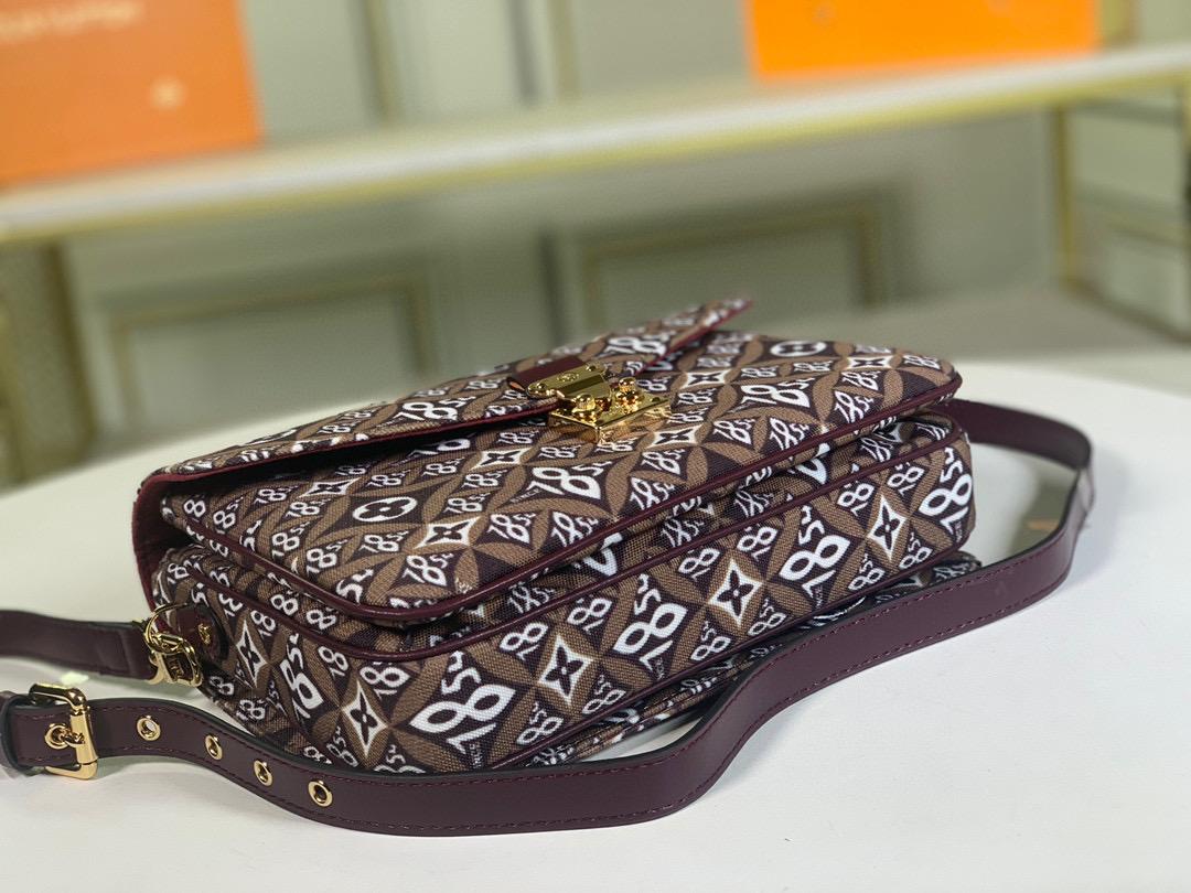Louis Vuitton Pochette Metis MM Jacquard Sin1854 Brown For Women,  Shoulder And Crossbody Bags 9.8in/25cm Louis Vuitton