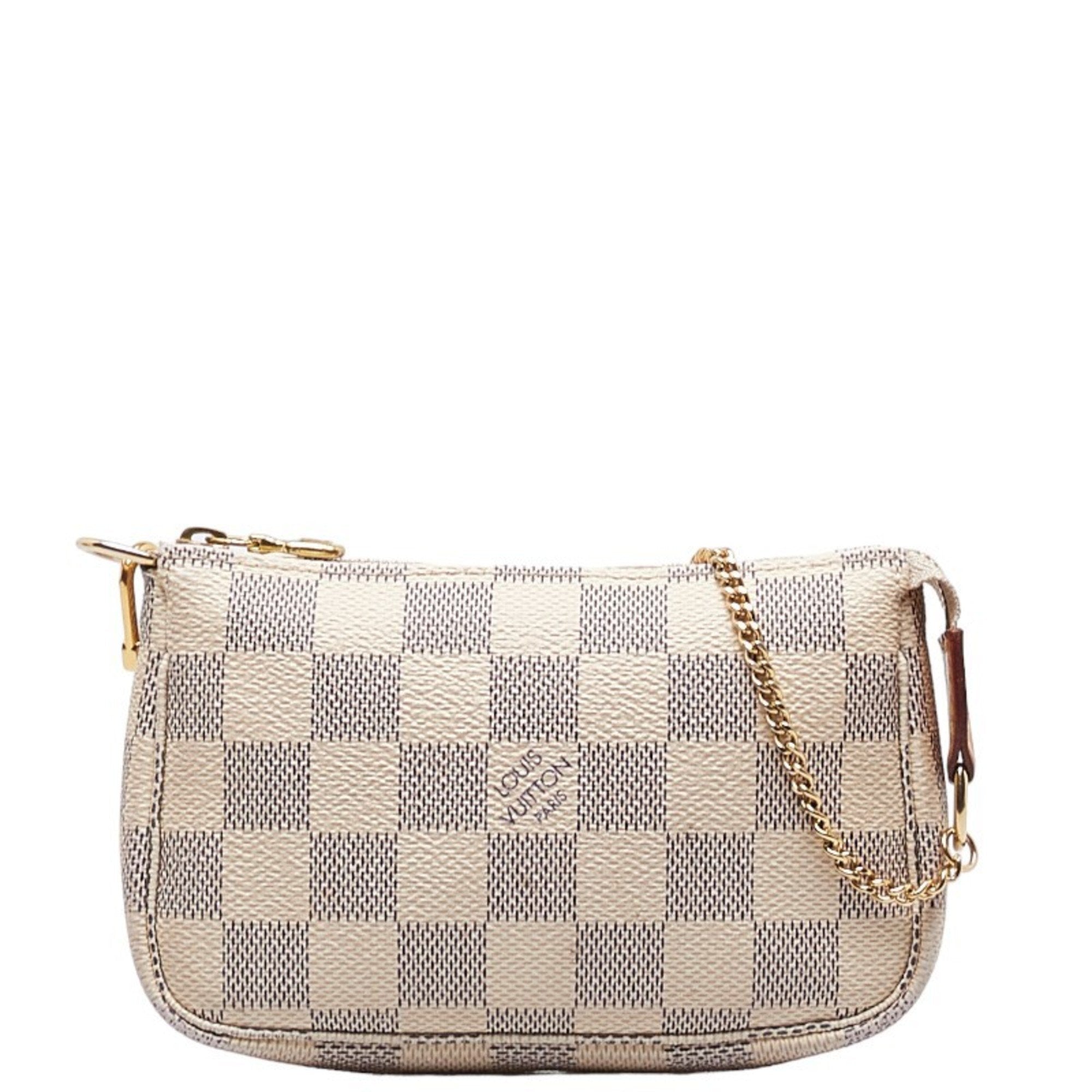 Louis Vuitton Pochette Accessoires  Leather Clutch Bag