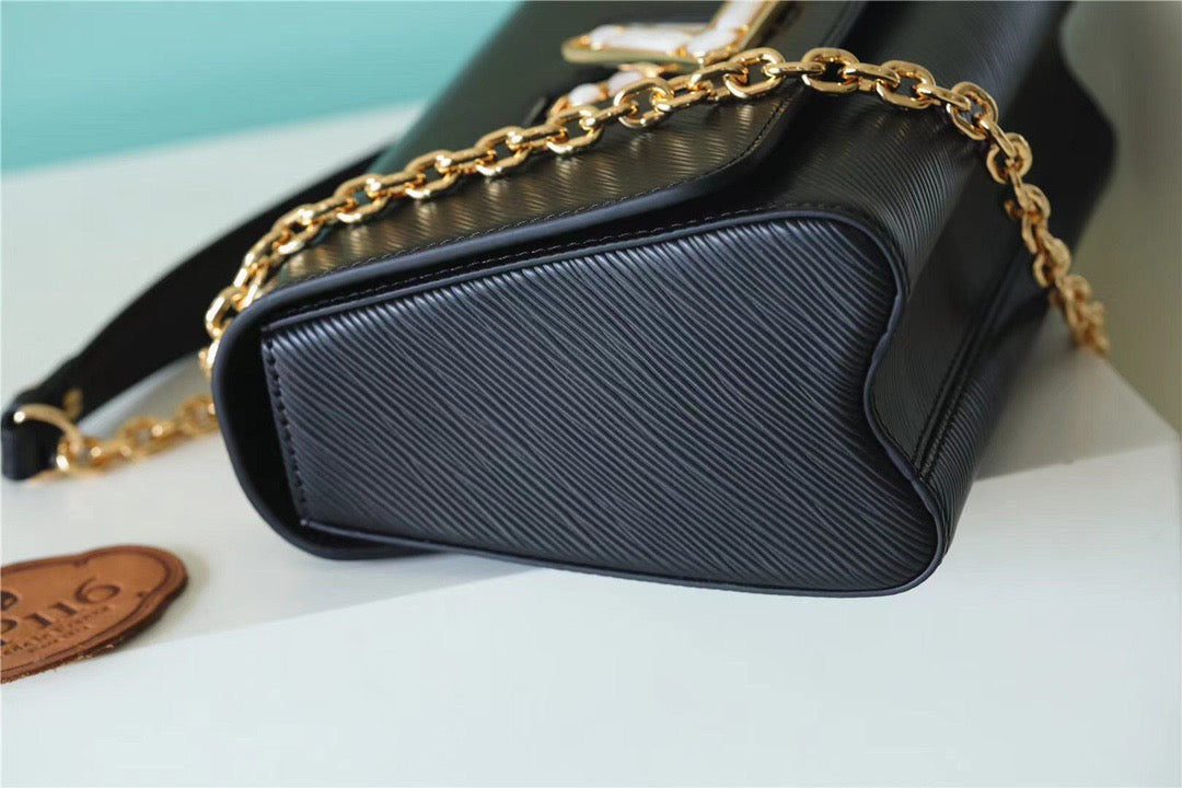 Louis Vuitton Twist MM Epi Black For Women,  Shoulder And Crossbody Bags 9.1in/23cm Louis Vuitton