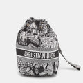 Black/White Plan De Paris Nylon Diortravel Pouch