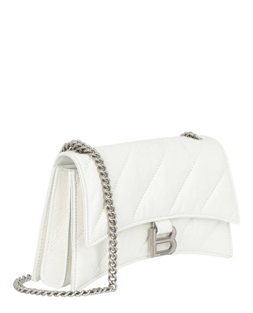 Balenciaga Womens Crush Xs Quilted Chain Shoulder Bag