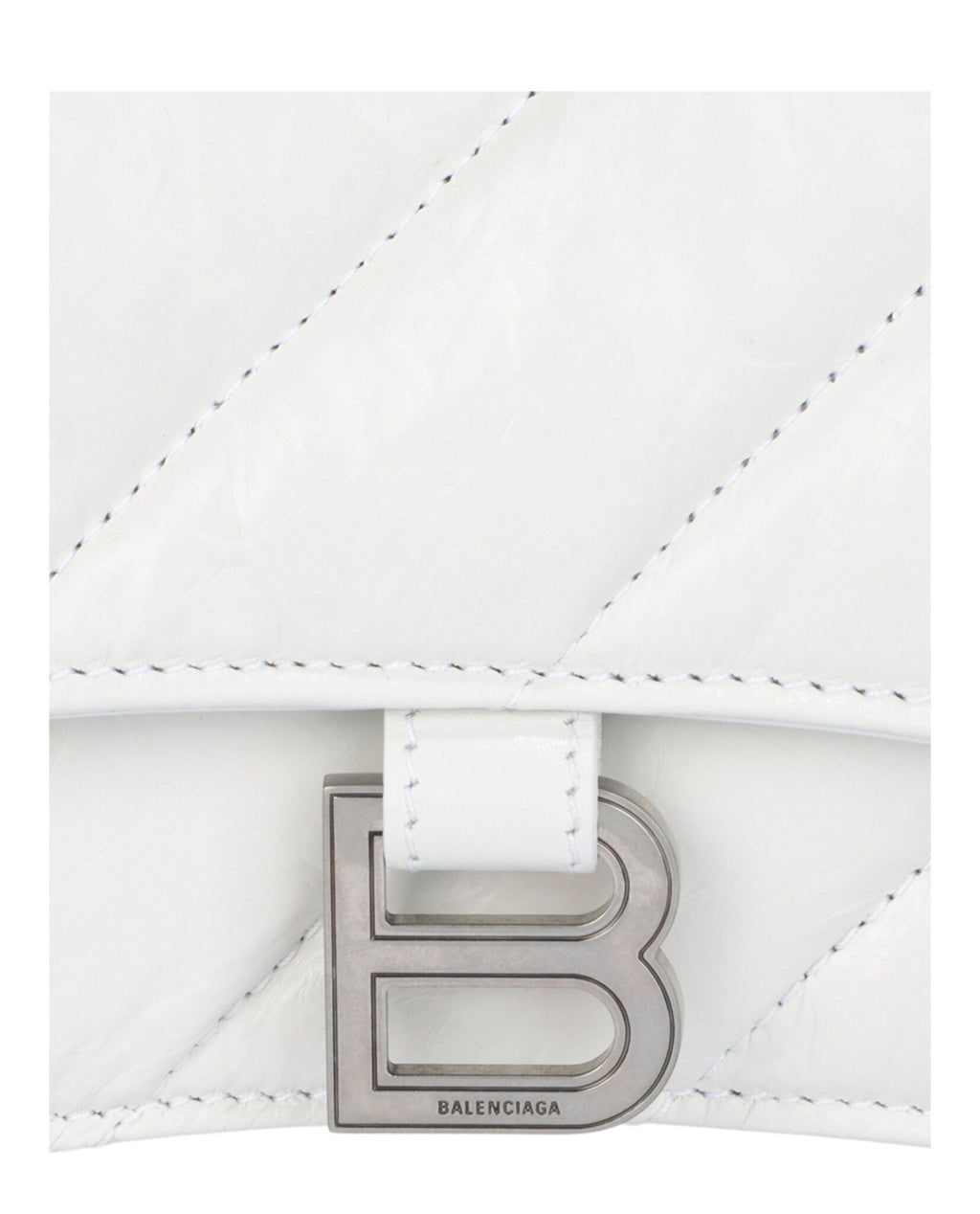 Balenciaga Womens Crush Xs Quilted Chain Shoulder Bag