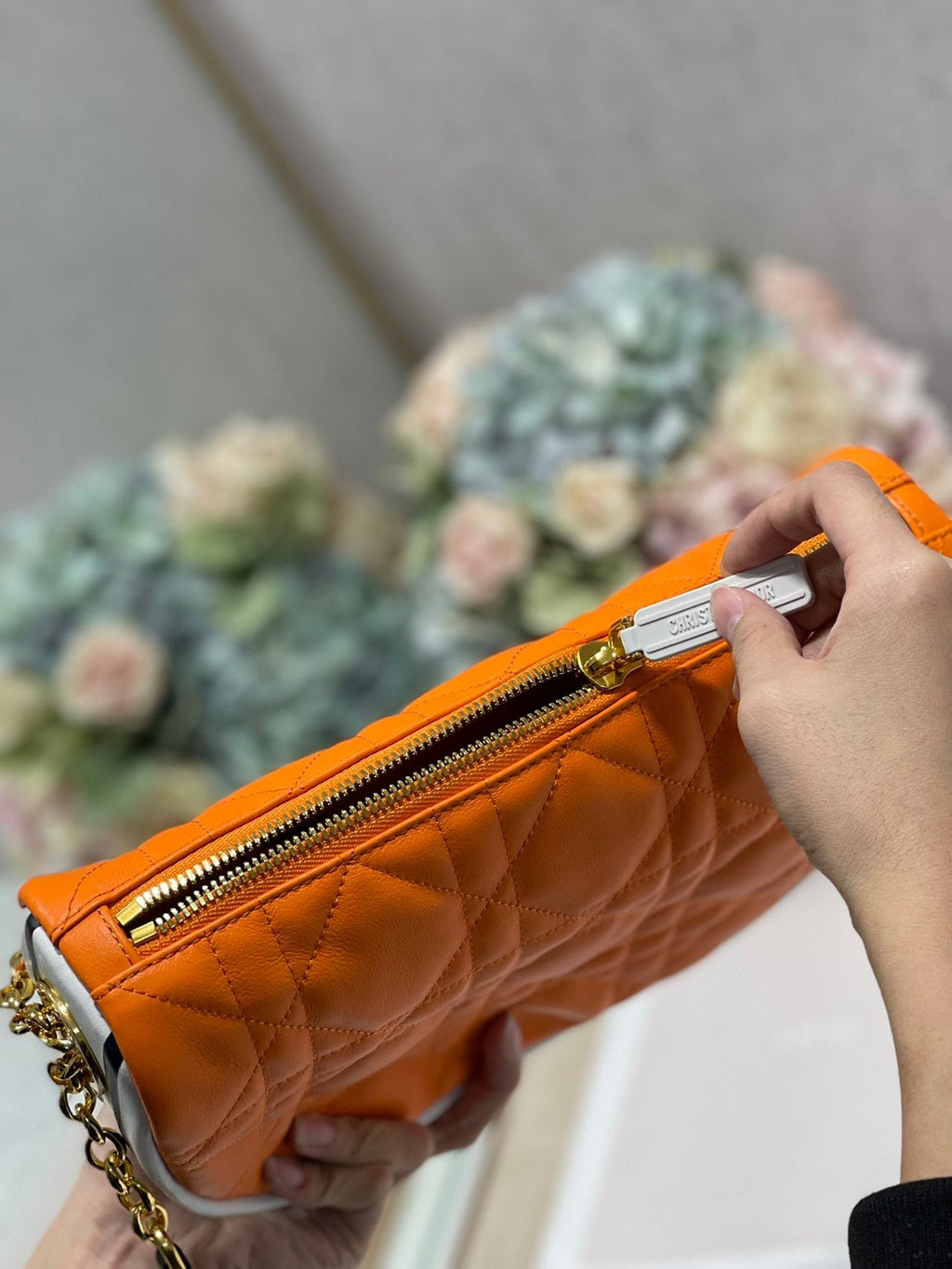 Dior MeDiorum Vibe Hobo Bag, Orange Handbags, Crossbody Bags, 30cm CD