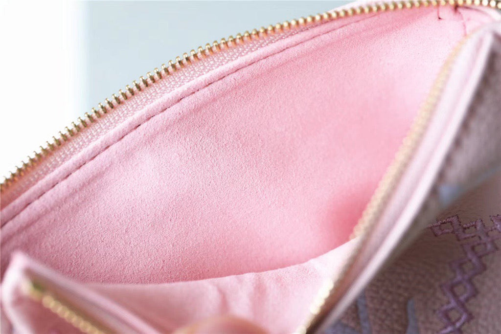 Louis Vuitton Mini Pochette AcGLAMIssoires Monogram Empreinte Pink For Women, WomenÃƒÂ¢Ã¢â€šÂ¬Ã¢â€žÂ¢s Handbags, Shoulder Bags And Crossbody Bags 6.1in/15.5cm Louis Vuitton