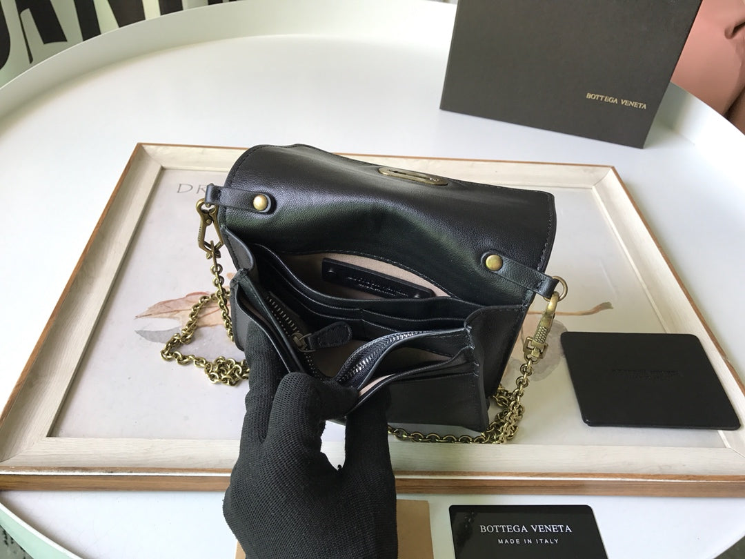 Bottega Veneta Crossbody Black, For Women, Bags 6.9in/17.5cm