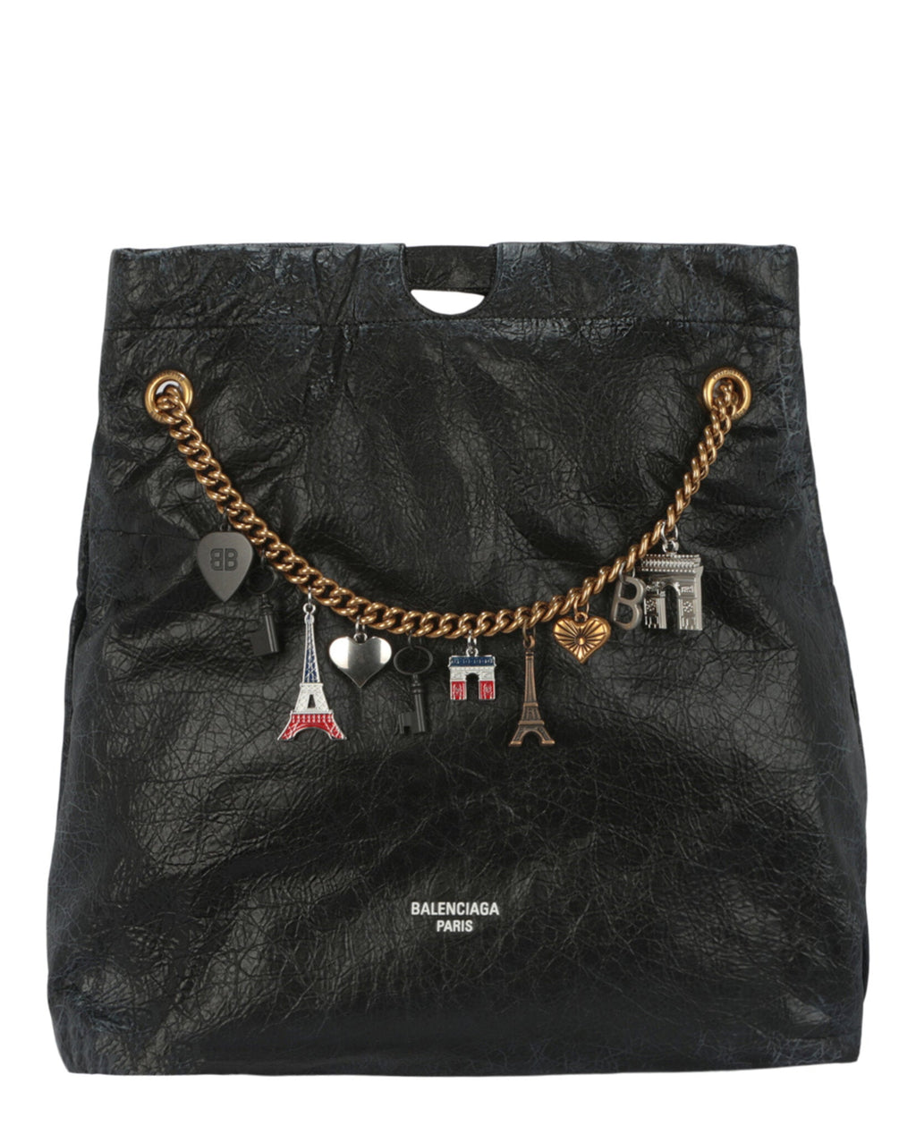 Balenciaga Womens Crush Leather Medium Tote