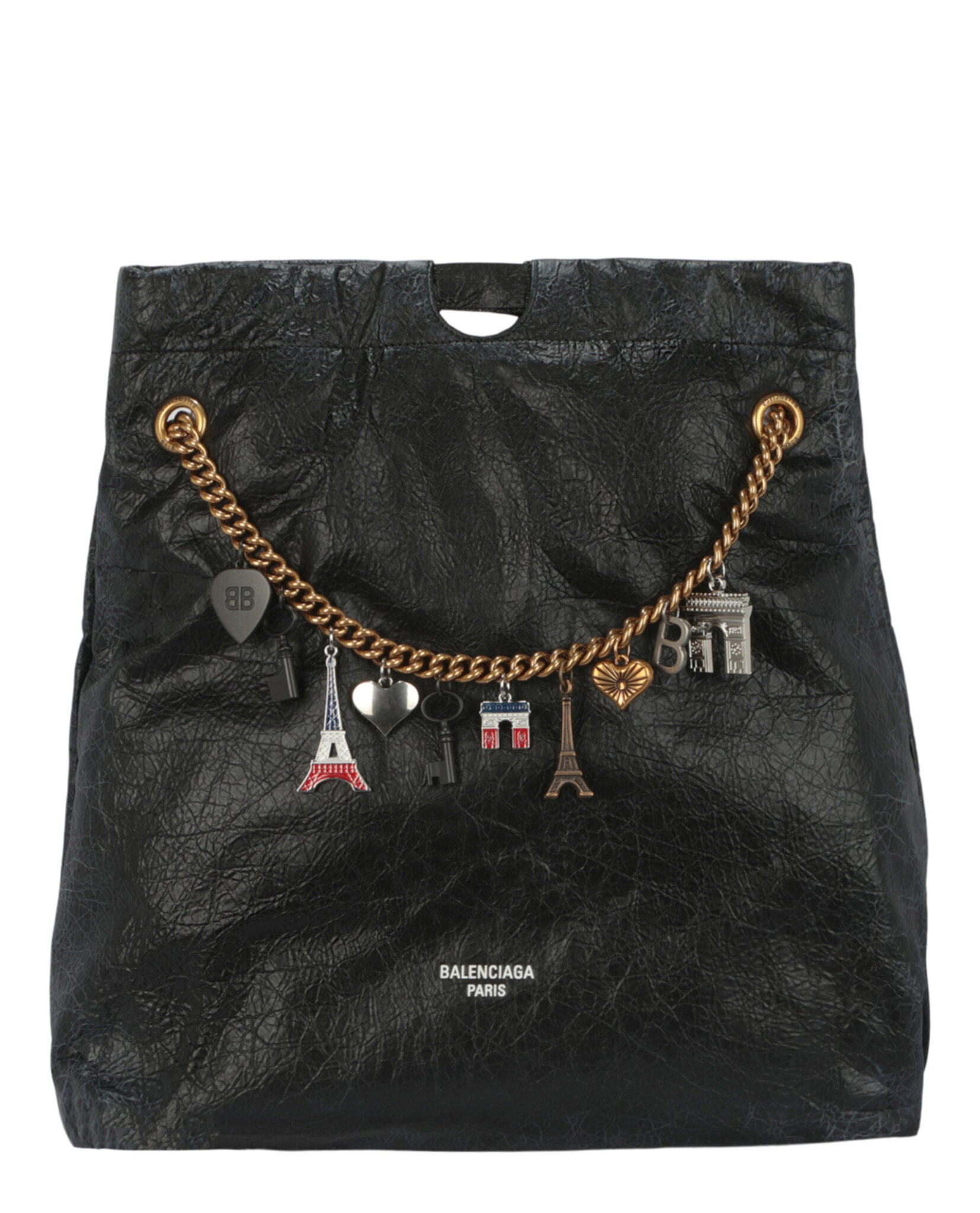 Balenciaga Womens Crush Leather Medium Tote