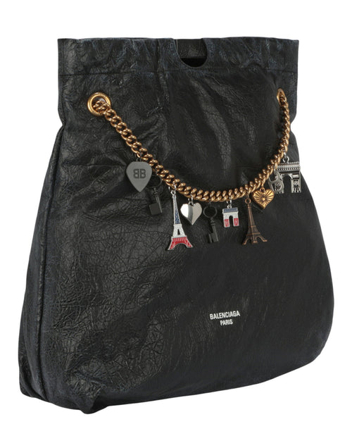 Balenciaga Womens Crush Leather Medium Tote