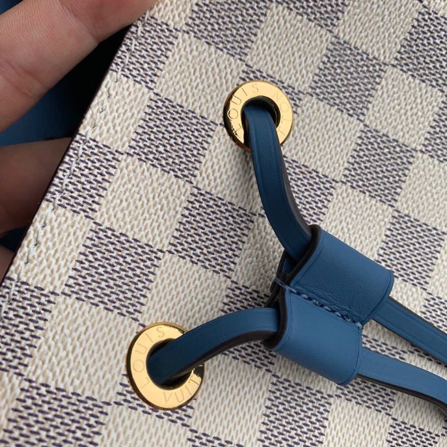 Louis Vuitton NeoNoe MM Bucket Bag Damier Azur Canvas Bleuet Blue For Women,  Shoulder And Crossbody Bags 10.2in/26cm Louis Vuitton N40153