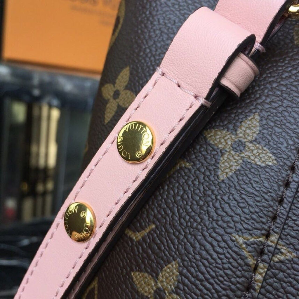 Louis Vuitton NeoNoe MM Bucket Bag Monogram Canvas Rose Poudre Pink For Women, WoBags, Shoulder Bags 10.2in/26cm Louis Vuitton M44022