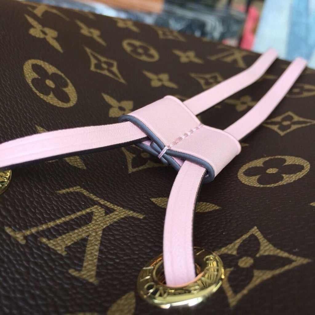 Louis Vuitton NeoNoe MM Bucket Bag Monogram Canvas Rose Poudre Pink For Women, WoBags, Shoulder Bags 10.2in/26cm Louis Vuitton M44022