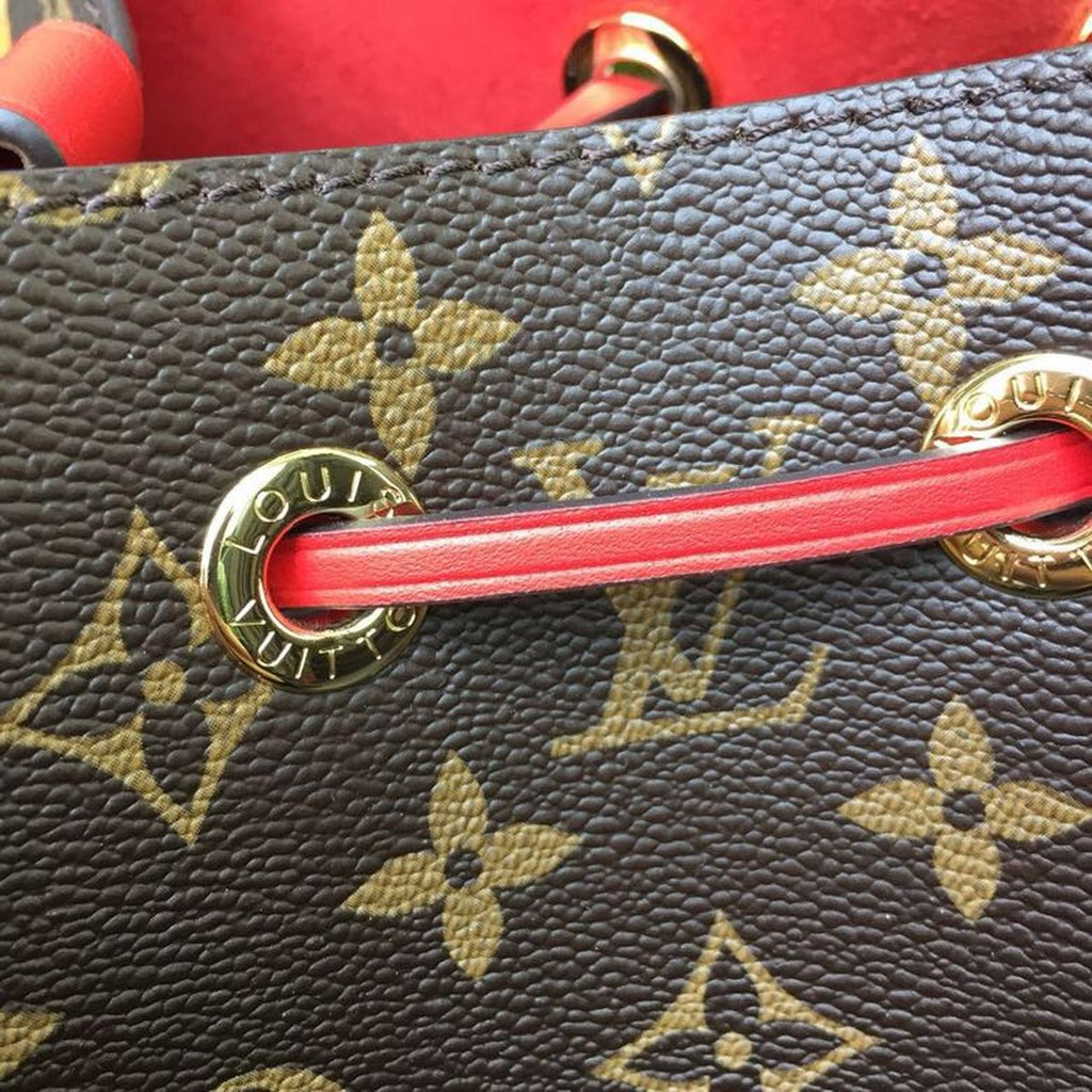 Louis Vuitton NeoNoe MM Bucket Bag Monogram Canvas Coquelicot Red For Women, WomenÃƒÂ¢Ã¢â€šÂ¬Ã¢â€žÂ¢s Handbags, Shoulder And Crossbody Bags 10.2in/26cm Louis Vuitton M44021