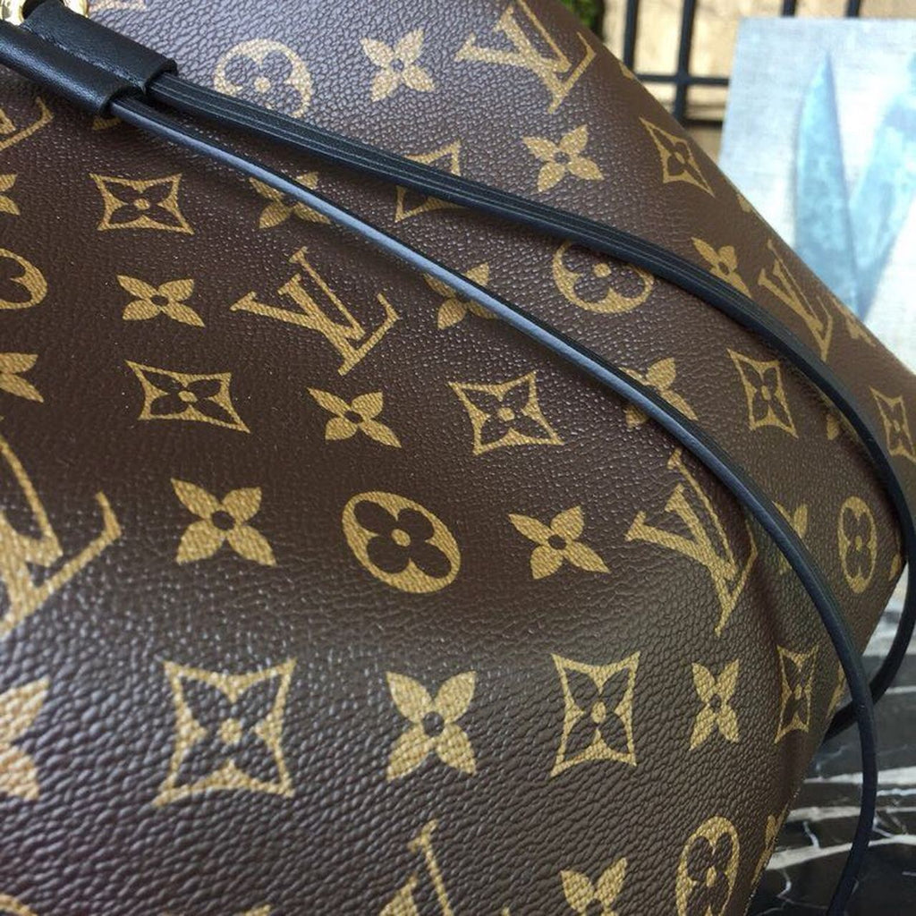 Louis Vuitton NeoNoe MM Bucket Bag Monogram Canvas Black For Women, Women’s Handbags, Shoulder And Crossbody Bags 10.2in/26cm Louis Vuitton M44020