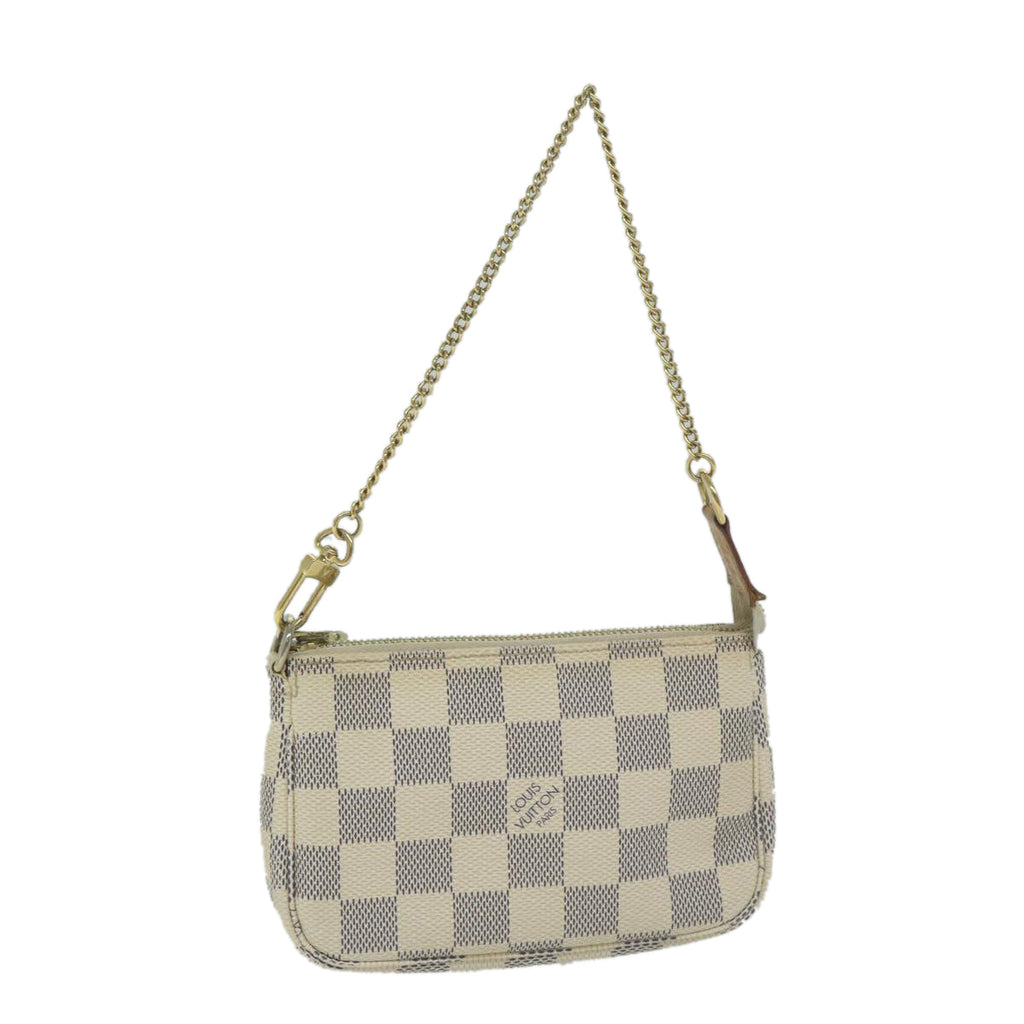 Louis Vuitton Pochette Accessoire  Canvas Clutch Bag