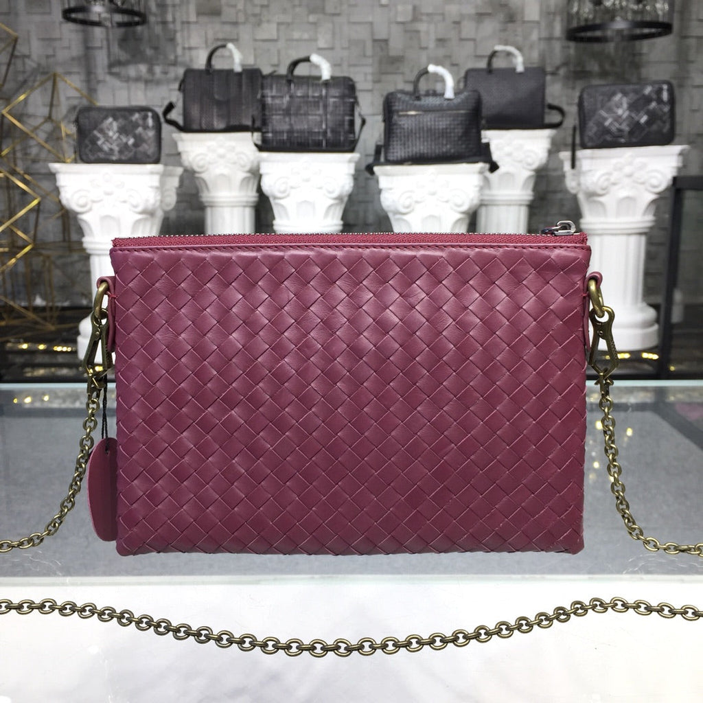 Chain Shoulder Bag Dark Red, For Women, Women Bags 9.6in/24.5cm