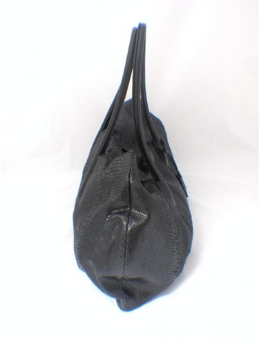 Jill Sander Black Python Shoulder Bag