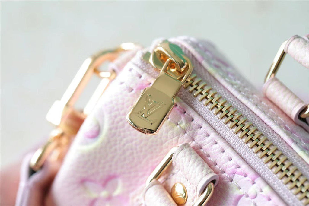 Louis Vuitton Nano Speedy Monogram Empreinte Pink For Women,  Shoulder And Crossbody Bags 16cm/6.3in Louis Vuitton M81508