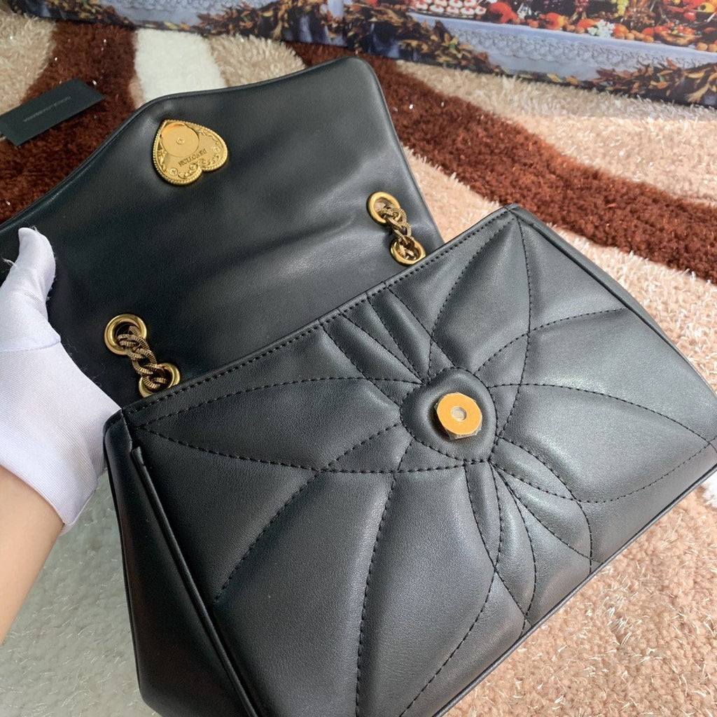 MeGLAMIum Devotion Shoulder Bag In Quilted Nappa Black For Women 10.2in/26cm GLAMIÃ‚Â 