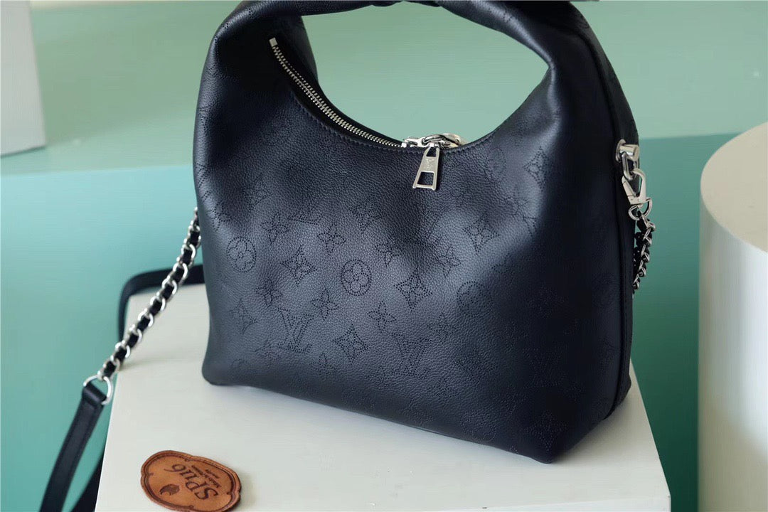 Louis Vuitton Why Knot MM Mahina Black For Women,  Shoulder And Crossbody Bags 13.4in/34cm Louis Vuitton M20788