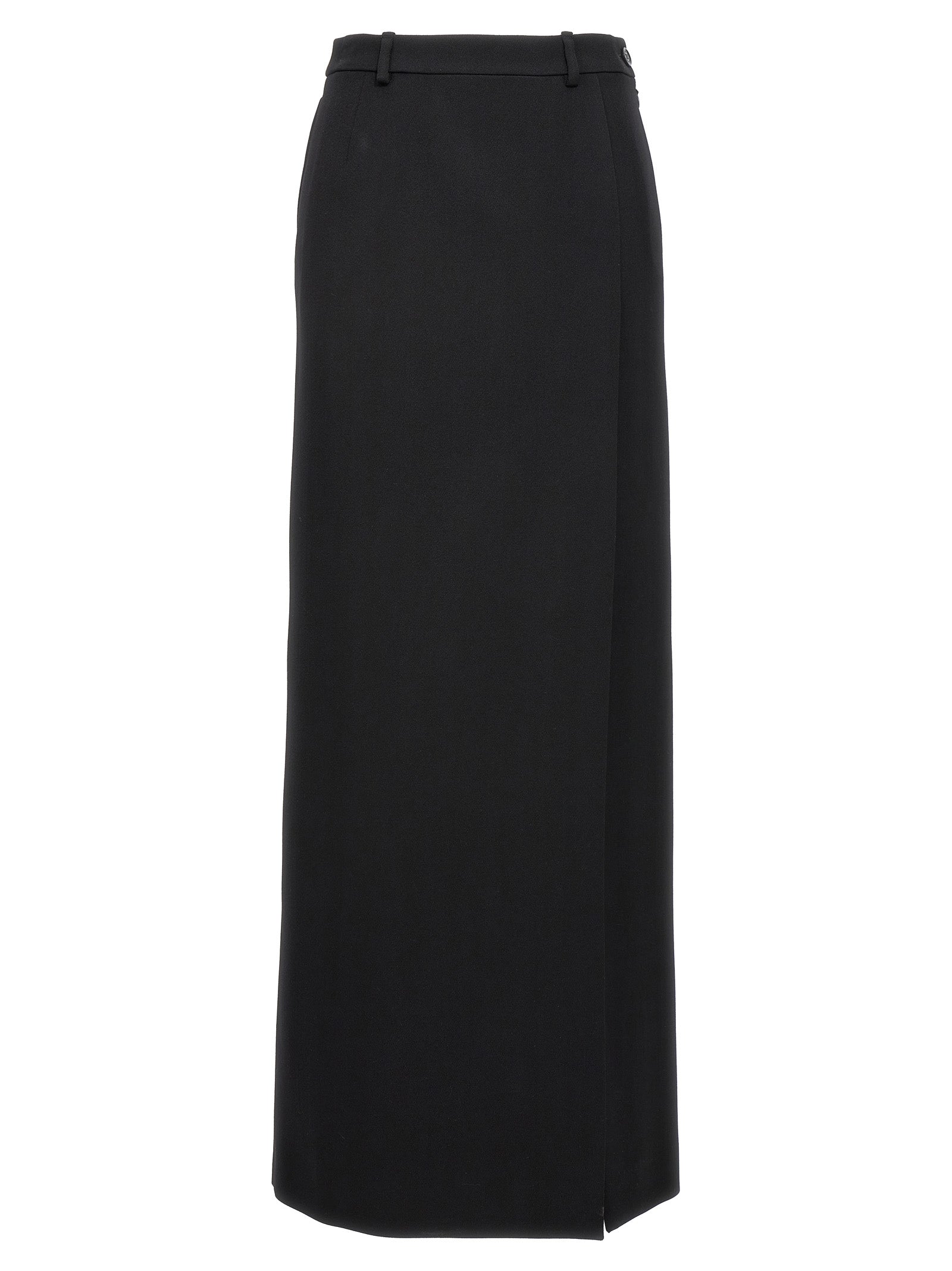 Balenciaga Women's Long Wool Skirt