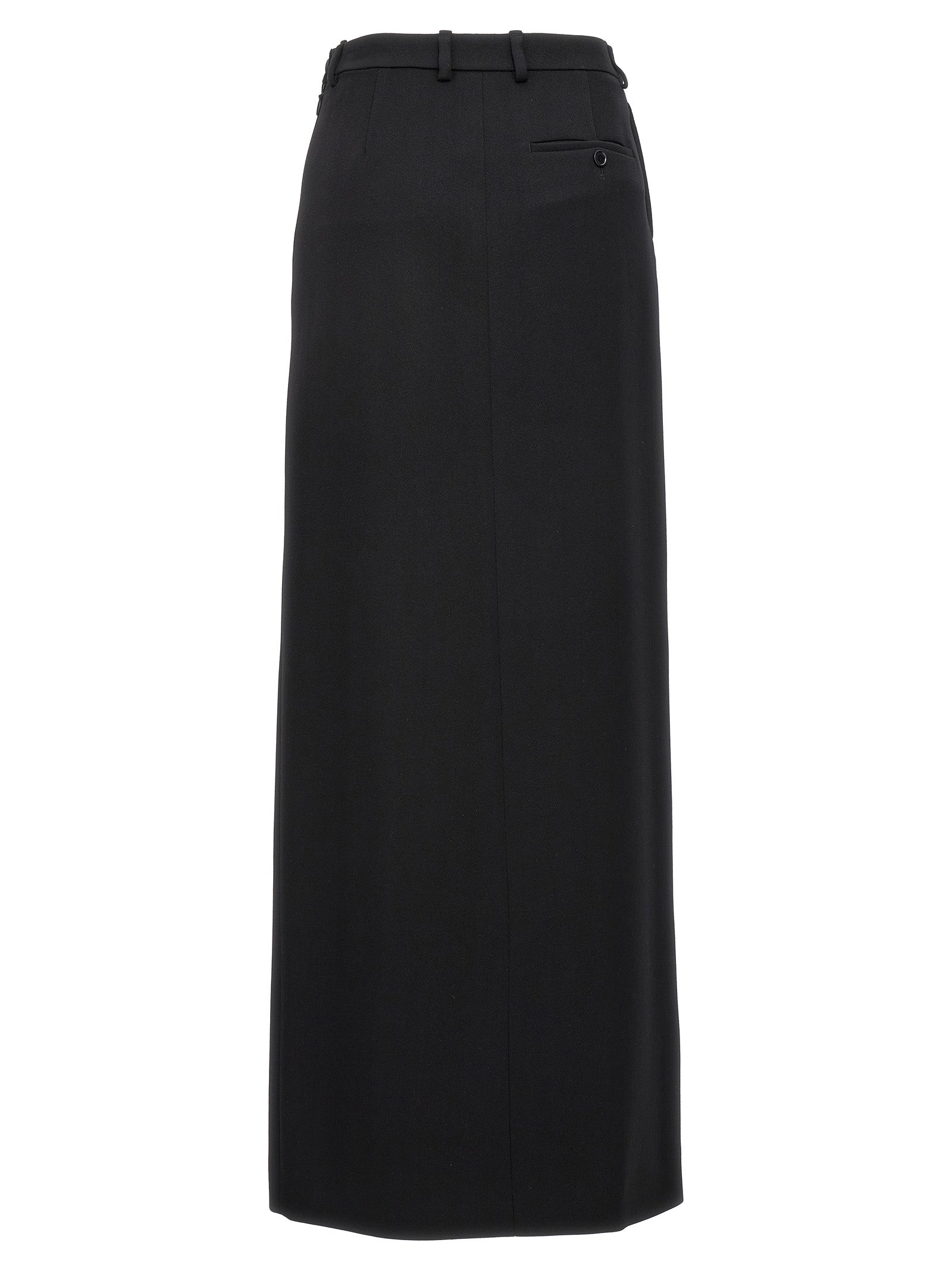 Balenciaga Women's Long Wool Skirt