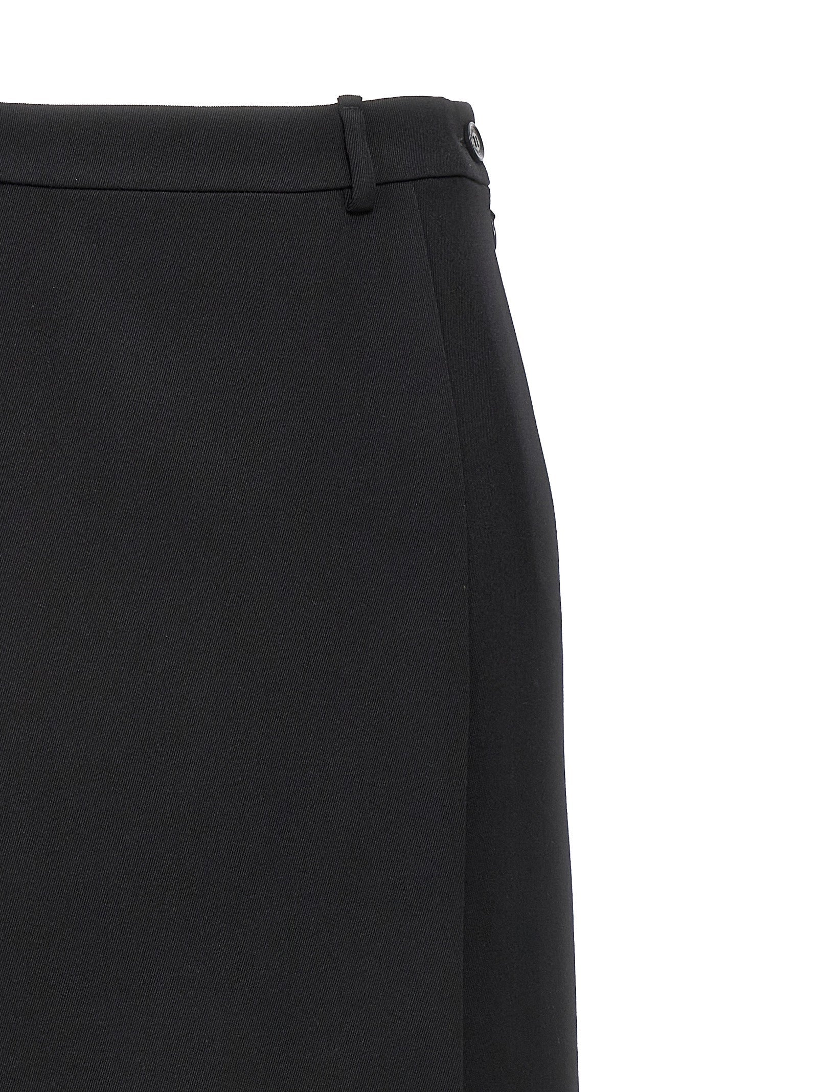 Balenciaga Women's Long Wool Skirt