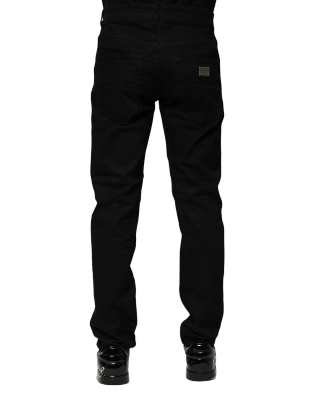 Dolce & Gabbana Black Cotton Skinny Denim Jeans