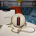 Gucci OphiDiora Mini Gucci Round Shoulder Bag White For Women 7in/18cm Gucci