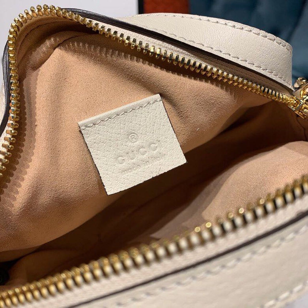 Gucci OphiDiora Mini Gucci Round Shoulder Bag White For Women 7in/18cm Gucci