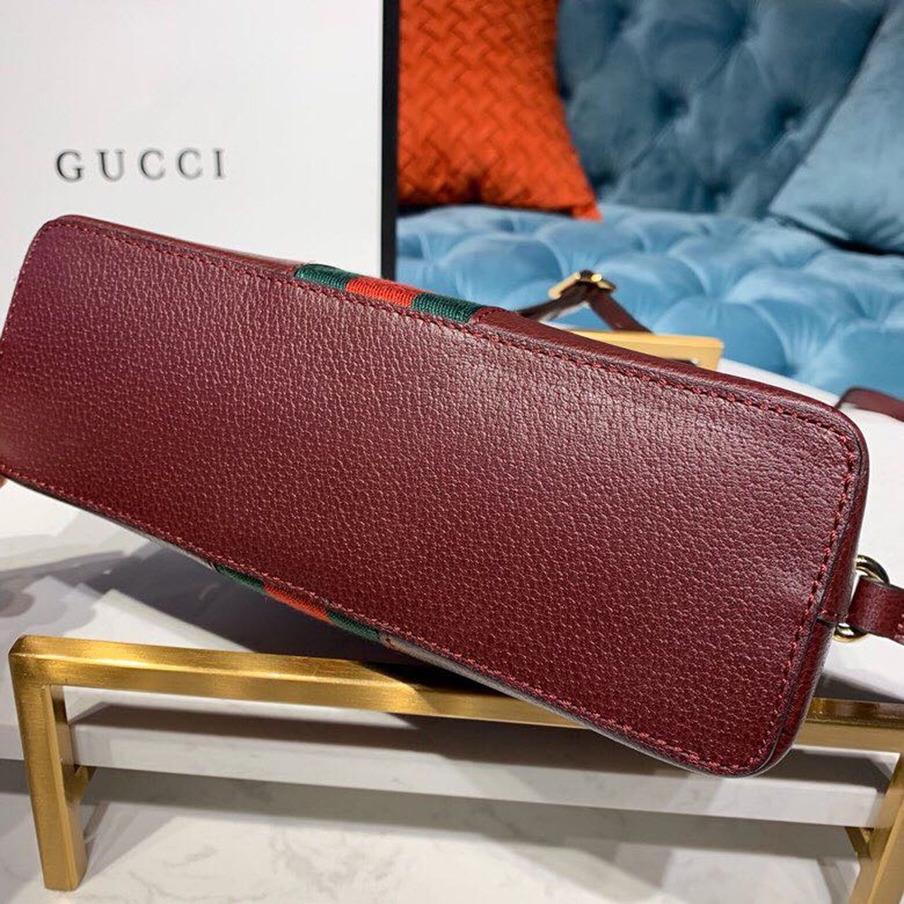 OphiGLAMIa Small Shoulder Bag  Burgundy For Women 9in/24cm 499621