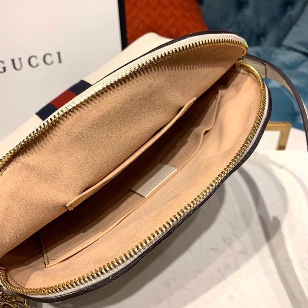 Gucci OphiDiora Shoulder Bag White 9in/24cm