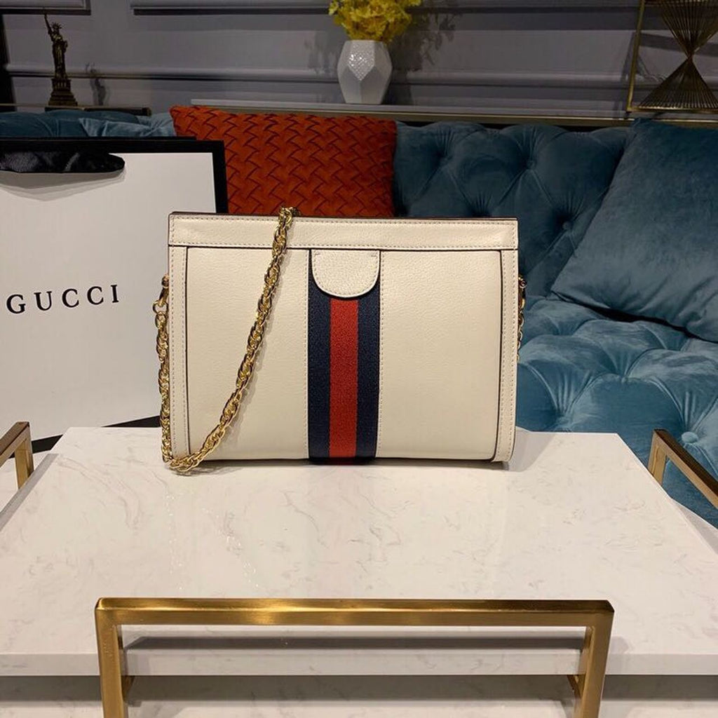 Gucci OphiDiora Small Shoulder Bag White For Women 10in/25cm Gucci 503877-DJ2DG-8454