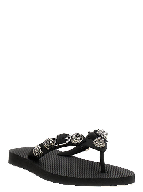 Balenciaga Women's Holiday Capsule Cagole Thong Sandals