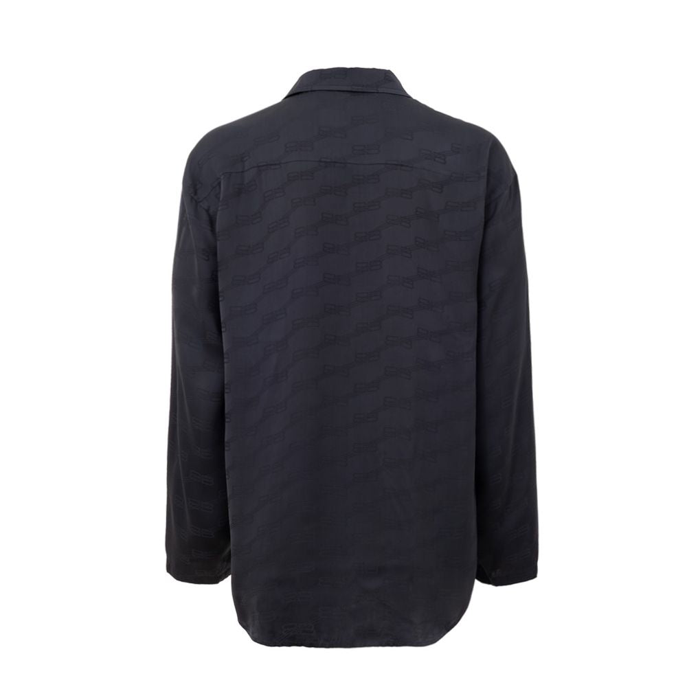 Balenciaga Gray Viscose Dress Men's Shirt