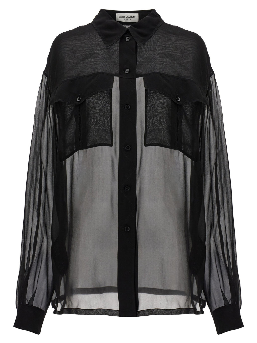 Saint Laurent Women's Silk Muslin Shirt