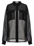 Saint Laurent Women's Silk Muslin Shirt
