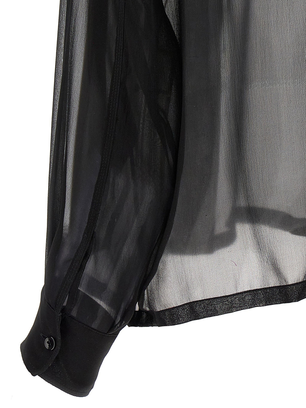 Saint Laurent Women's Silk Muslin Shirt