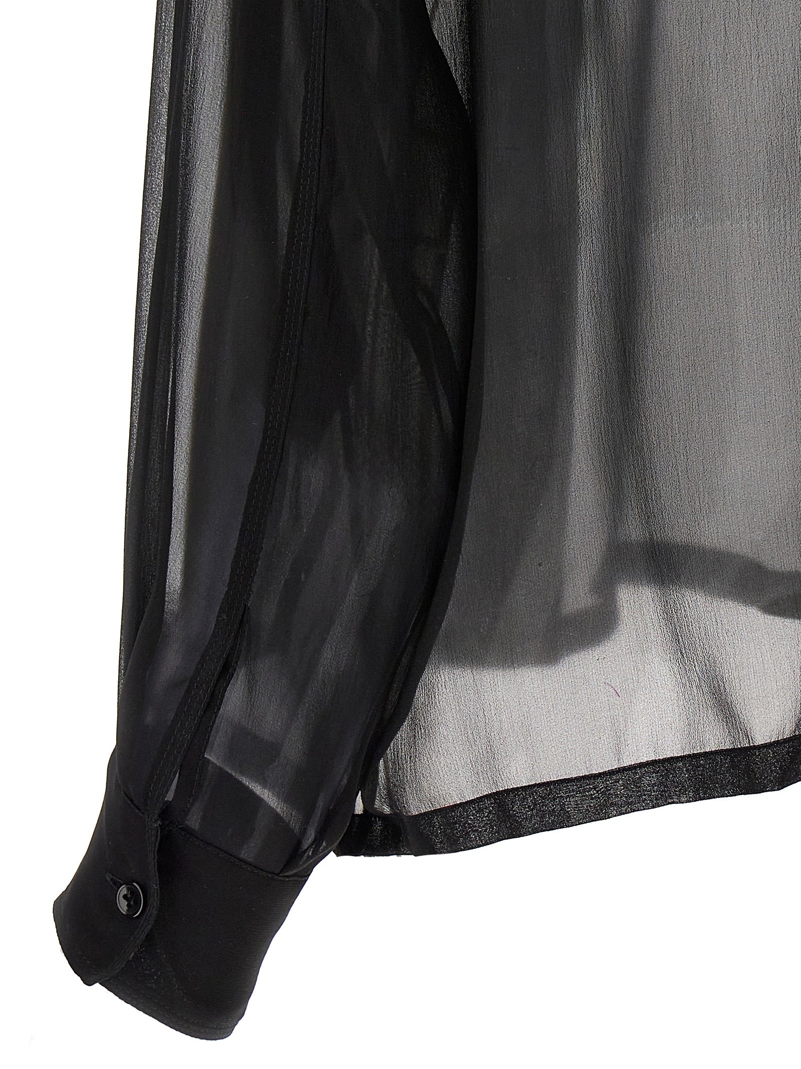 Saint Laurent Women's Silk Muslin Shirt
