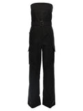 Saint Laurent Women's Cassandre Bustier Jumpsuit