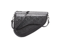 Christian Dior Saddle Boxy Pouch Crossbody Bag Oblique Embossed Calfskin Purple Leather Crossbody Bag Bag (Pre-Owned)