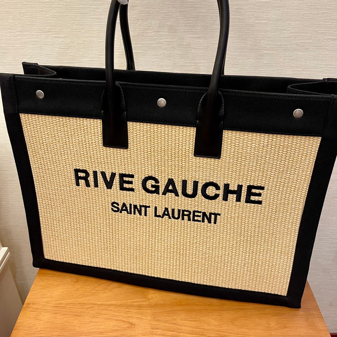 YSSL Rive Gauche Tote Bag In RafTop QualityTop Qualitya For Women 18.9in/48cm YSL