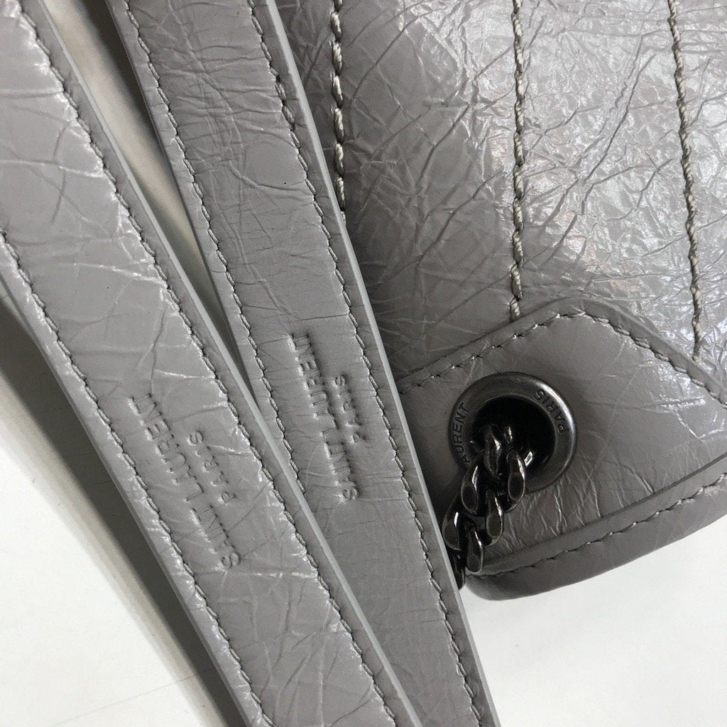YSSL Niki Baby Chain Bag  Grey For Women 8in/21cm YSL